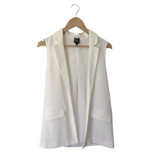 🎁$5 or free with bundle🎁 rock & shine white sleeveless blazer / vest